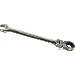 Ключ MATRIX 14862  комбинированный трещоточный 10мм CrV шарнирный зерк хром professional