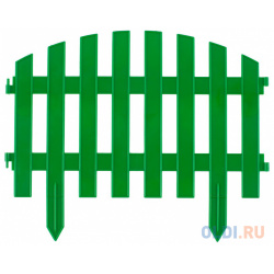 Забор декоративный "Винтаж"  28 х 300 см зеленый Россия// Palisad 65012