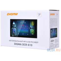 Автомагнитола Digma DCR 610 2DIN 4x50Вт