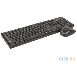 Клавиатура + мышь Oklick 210M клав:черный мышь:черный USB беспроводная 612841 К