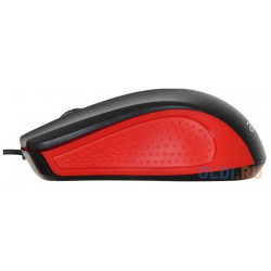 Мышь Acer OMW012 черный/красный оптическая (1200dpi) USB (3but) ZL MCEEE 003