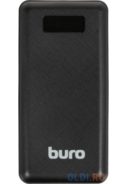 Мобильный аккумулятор Buro BPF30D 30000mAh 3A QC PD 22 5W черный (BPF30D22PBK) Бюрократ 
