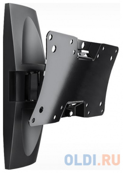 Кронштейн Holder LCDS 5062 черный для ЖК ТВ 19 32" настенный от стены 105мм наклон +15°/ 25° поворот 50° до 30кг 