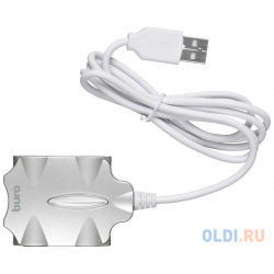 Разветвитель USB 2 0 Buro BU HUB4 5 U2 Candy 4порт  серебристый