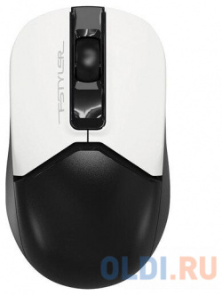 Мышь A4Tech Fstyler FG12S Panda белый/черный оптическая (1200dpi) silent беспроводная USB (3but) 