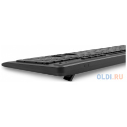 Клавиатура Оклик 860S серый/черный USB беспроводная BT/Radio slim Multimedia (подставка для запястий) (1809323) Oklick 1809323