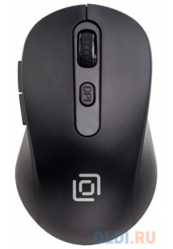 Мышь Оклик 677MW черный оптическая (1600dpi) беспроводная USB (6but) Oklick 1520859 