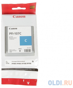 Картридж Canon PFI 107 C для iPF680/685/780/785 голубой 6706B001 