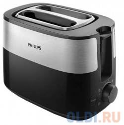 Тостер Philips HD2516 830Вт черный/стальной HD2516/90