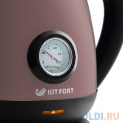 Чайник электрический KITFORT КТ 642 4 2200 Вт лиловый 1 7 л нержавеющая сталь