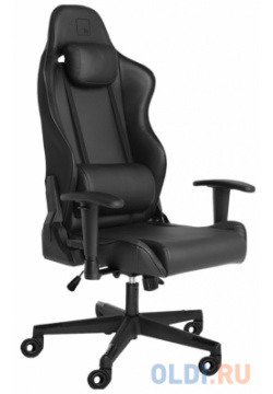 Игровое кресло WARP Sg чёрное (карбон  экокожа алькантара регулируемый угол наклона механизм качания) BBK