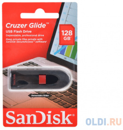 Внешний накопитель 128GB USB Drive  2 0 SanDisk Cruzer Glide (SDCZ60 128G B35) SDCZ60 B35