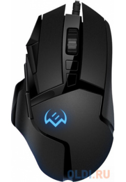 Игровая мышь SVEN RX G975 чёрная (10 кнопок  10000 dpi USB PIXART 3325 RGB подсветка)