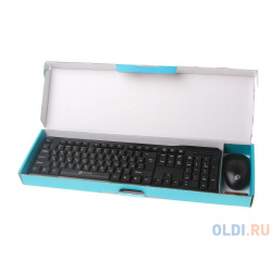 Клавиатура + мышь Oklick 230M клав:черный мышь:черный USB беспроводная 412900 К
