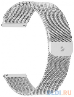 Deppa Ремешок Band Mesh универсальный  20 mm нержавеющая сталь серебристый