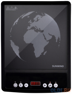 Индукционная электроплитка SunWind SCI 0501 чёрный 