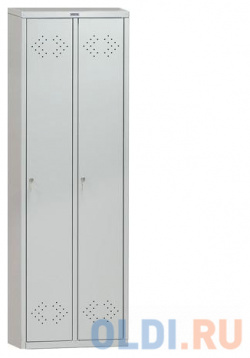 Шкаф металлический для одежды ПРАКТИК "LS 21"  двухсекционный 1830х575х500 мм 29 кг 290472