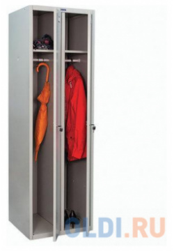Шкаф металлический для одежды ПРАКТИК "LS 21 80"  двухсекционный 1830х813х500 мм 35 кг 290473