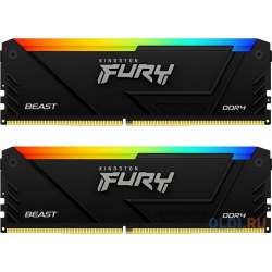 Оперативная память для компьютера Kingston Fury Beast RGB DIMM 32Gb DDR4 3600 MHz KF436C18BB2AK2/32 