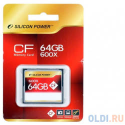 Карта памяти Compact Flash Card 64Gb Silicon Power 600x SP064GBCFC600V10 