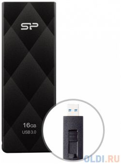 Внешний накопитель 16GB USB Drive  3 0 Silicon Power Blaze B20 Black (SP016GBUF3B20V1K) SP016GBUF3B20V1K