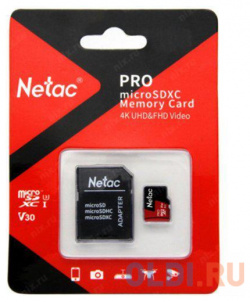 Netac MicroSD card P500 Extreme Pro 64GB  retail version w/SD adapter