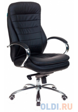 Кресло руководителя Бюрократ T 9950/BLACK PU сиденье черный искусственная кожа крестовина хром 