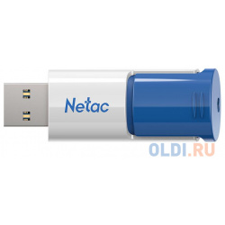 Флеш Диск Netac U182 Blue 256Gb  USB3 0 сдвижной корпус пластиковая чёрно синяя NT03U182N 256G 30BL