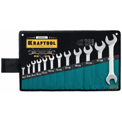 KRAFTOOL 12 шт  6 32 мм набор рожковых гаечных ключей (27033 H12) 27033 H12_z01 K