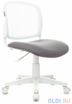 Кресло детское Бюрократ CH W296NX белый TW 15 сиденье серый Neo Grey сетка/ткань крестов  пластик W296NX/NEO