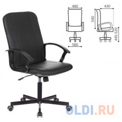 Кресло офисное BRABIX "Simple EX 521" чёрный "Simple 521" 