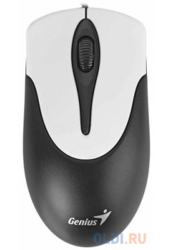 Мышь Genius NetScroll 100 V2 new  USB (черная/белая оптическая 1000 dpi)