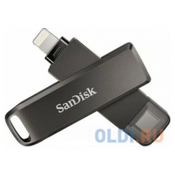 Флеш накопитель 128GB SanDisk iXpand Luxe Type C/Lightning SDIX70N 128G GN6NE Ф