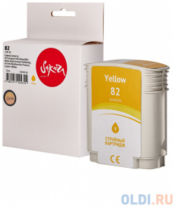 Струйный картридж Sakura C4913A (№82 Yellow) для HP Designjet 500/500+/500ps/500ps+/800series/10PS/20PS/30/50/90/90r/90gp/120series/130  водорастворим SIC4913A