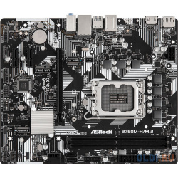 Материнская плата Asrock B760M H/M 2 Soc 1700 Intel B760 2xDDR5 mATX AC`97 8ch(7 1) GbLAN RAID+HDMI+DP
