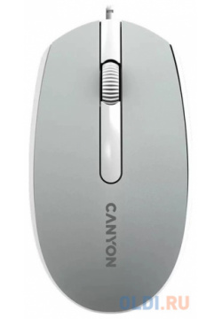 Canyon Wired  optical mouse with 3 buttons DPI 1000 1 5M USB cable Dark grey 65*115*40mm 0 1kg CNE CMS10DG