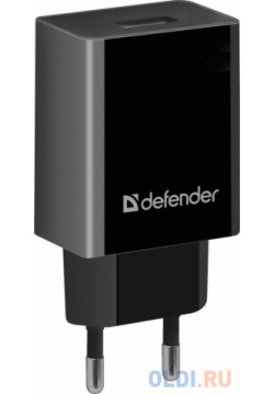 Сетевой адаптер Defender EPA 10 черный  1xUSB 5V/2 1А пакет