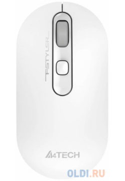 Мышь A4Tech Fstyler FG20S белый/серый оптическая (2000dpi) silent беспроводная USB для ноутбука (3but) WHITE 
