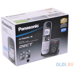 Телефон DECT Panasonic KX TG6821RUB автоответчик АОН  Caller ID 50 Спикерфон Эко режим Радионяня