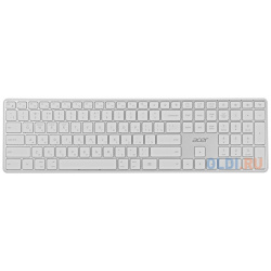 Клавиатура Acer OKR301 белый/серебристый USB беспроводная BT/Radio slim Multimedia (ZL KBDEE 015) ZL 015 