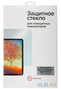 Защитное стекло для экрана Redline Samsung Tab S6 Lite 1шт  (УТ000020568) RED LINE УТ000020568