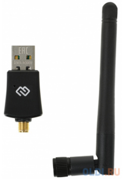 Сетевой адаптер Wi Fi Digma DWA N300E N300 USB 2 0 (ант внеш съем) 1ант  (упак :1шт)
