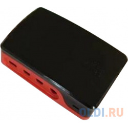 RA602  Корпус ACD Red+Black ABS Case for Raspberry 4B