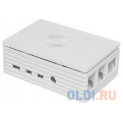 RA595  Корпус ACD White Injection Molding Case Supporting 3007 Fans for Raspberry 4B