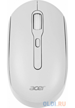 Мышь Acer OMR308 белый оптическая (1600dpi) беспроводная USB (4but) ZL MCECC 023 