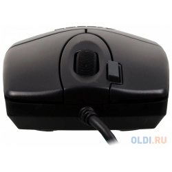 Мышь A4Tech OP 620DS черный оптическая (1000dpi) silent USB (3but)