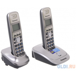 Телефон DECT Panasonic KX TG2512RUN АОН  Caller ID 50 10 мелодий Спикерфон Эко режим + дополнительная трубка TG2512