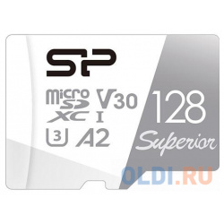 Флеш карта microSD 128GB Silicon Power Superior Pro A2 microSDXC Class 10 UHS I U3 Colorful 100/80 Mb/s 
