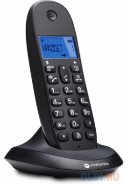 Р/Телефон Dect Motorola C1001СB+ черный АОН 107C1001СB+