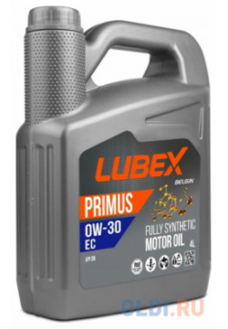 L034 1547 0404 LUBEX Синт  мот масло PRIMUS EC 0W 30 (4л)